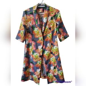 Long Floral Dress/Blazer